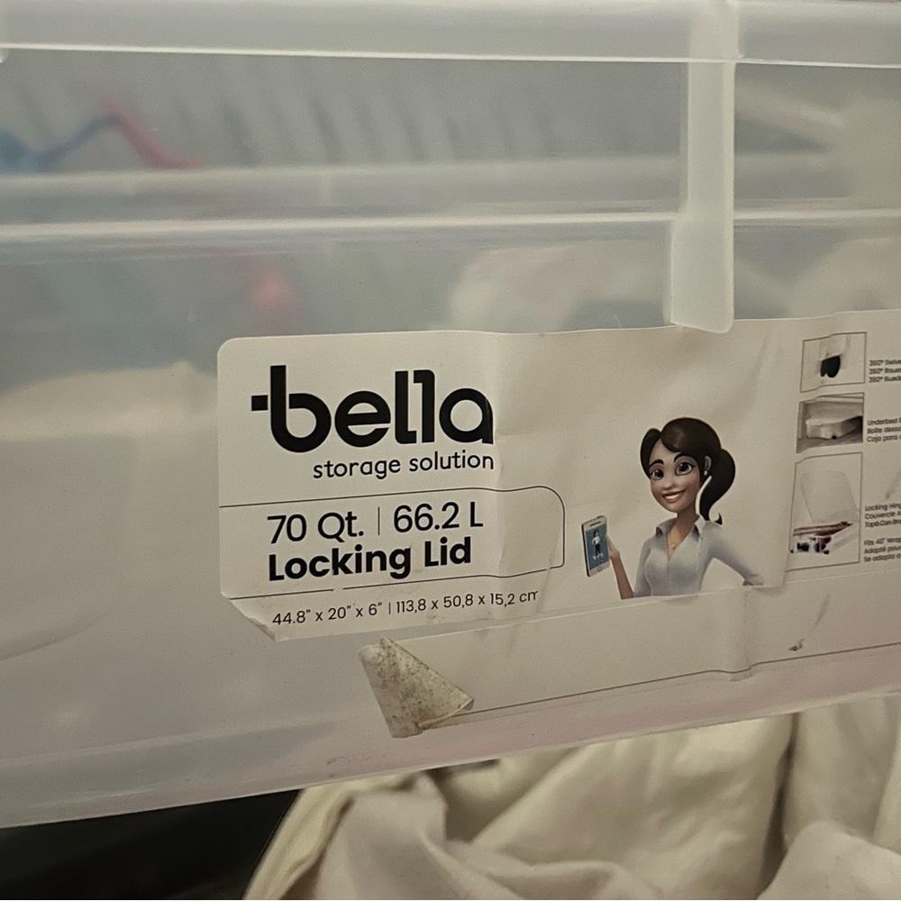 Abella Transparent Locking Lid Storage Solution